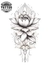 tatouage-manchette-lotus-manchon-ephemere-fleur-de-lotus