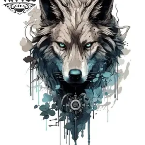tatouage manchette ephemere loup realiste pour bras tatouage manchette ephemere loup realiste pour bras
