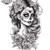 tatouage-manchette-ephemere-motif-mexicain-tribal-pour-bras