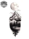 tatouage manchette ephemere montagne nature tatouage manchette ephemere montagne nature