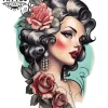 tatouage-manchette-ephemere-old-school-vintage-style-retro tatouage-manchette-ephemere-old-school-vintage-style-retro