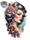 tatouage-manchette-ephemere-old-school-vintage-style-retro tatouage-manchette-ephemere-old-school-vintage-style-retro