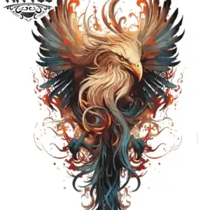 tatouage-manchette-ephemere-phoenix-realiste-waterproof