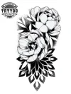 tatouage-manchette-ephemere-pivoine-realiste tatouage-manchette-ephemere-pivoine-realiste