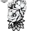 tatouage manchette ephemere pivoine floral longue duree tatouage manchette ephemere pivoine floral longue duree