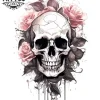 tatouage manchette ephemere tete de mort skull design durable tatouage manchette ephemere tete de mort skull design durable