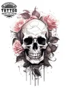 tatouage manchette ephemere tete de mort skull design durable tatouage manchette ephemere tete de mort skull design durable