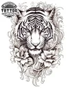 tatouage-manchette-tigre-sauvage-realiste-bras-tatouage-ephemere tatouage-manchette-tigre-sauvage-realiste-bras-tatouage-ephemere