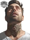 tatouage-ephemere-mandala-cou-homme-personnalise tatouage-ephemere-mandala-cou-homme-personnalise