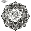 tatouage-mandala-ephemere-motif-fleur