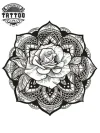 tatouage-mandala-ephemere-motif-fleur
