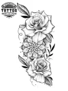 tatouage-ephemere-mandala-rose-design-unique tatouage-ephemere-mandala-rose-design-unique