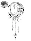 tatouage-ephemere-mandala-lune-mystique
