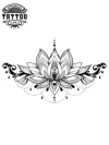 tatouage ephemere mandala nenuphar art corporel design tatouage ephemere mandala nenuphar art corporel design