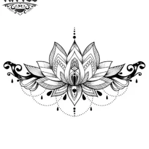 tatouage ephemere mandala nenuphar art corporel design tatouage ephemere mandala nenuphar art corporel design
