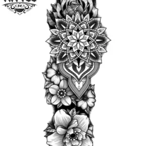 tatouage-ephemere-mandala-noir-design-spirituel-image tatouage-ephemere-mandala-noir-design-spirituel-image