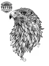 tatouage-ephemere-mandala-oiseau-mystique-illustration tatouage-ephemere-mandala-oiseau-mystique-illustration