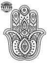 tatouage ephemere mandala oriental design art temporaire pour peau