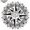 tatouage-mandala-ephemere-rose-des-vents-design-unique tatouage-mandala-ephemere-rose-des-vents-design-unique