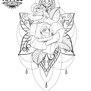 tatouage-mandala-rose-femme-ephemere-art-corporel-temporaire tatouage-mandala-rose-femme-ephemere-art-corporel-temporaire