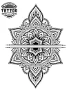 tatouage ephemere mandala pour soeurs design spirituel harmonieux