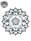 tatouage-ephemere-mandala-tibetain-design-unique tatouage-ephemere-mandala-tibetain-design-unique