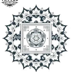 tatouage-ephemere-mandala-tibetain-design-unique tatouage-ephemere-mandala-tibetain-design-unique