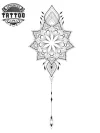 tatouage-ephemere-mandala-unalome-design-spirituel-elegant