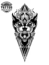 tatouage-mandala-loup-design-mystique-temporaire tatouage-mandala-loup-design-mystique-temporaire