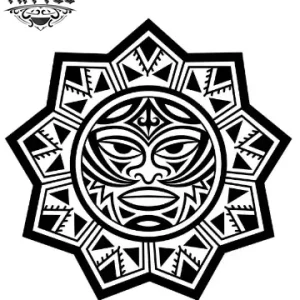 tatouage-maori-ephemere-etoile-design-traditionnel