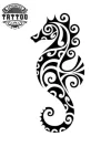tatouage ephémère maori hippocampe design unique tatouage ephémère maori hippocampe design unique