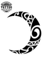 tatouage-maori-ephemere-design-lune tatouage-maori-ephemere-design-lune