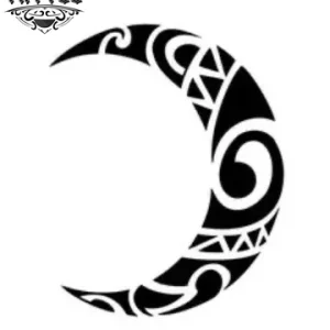 tatouage-maori-ephemere-design-lune