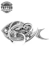 tatouage-maori-ephemere-poisson-design-traditionnel tatouage-maori-ephemere-poisson-design-traditionnel