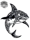 tatouage-ephemere-maori-requin-ocean-polynesien tatouage-ephemere-maori-requin-ocean-polynesien