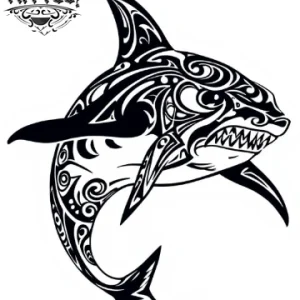 tatouage-ephemere-maori-requin-ocean-polynesien tatouage-ephemere-maori-requin-ocean-polynesien