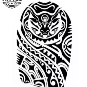 tatouage-ephemere-maori-taureau-design-maori-temporaire-bull tatouage-ephemere-maori-taureau-design-maori-temporaire-bull