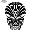 tatouage-ephemere-maori-visage-temporaire