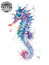 tatouage MARIN éphémère aquarelle artiste design unique et coloré tatouage MARIN éphémère aquarelle artiste design unique et coloré