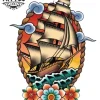 tatouage marin éphémère old school vintage design rétro ancre mer tatouage marin éphémère old school vintage design rétro ancre mer