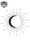 tatouage-ephemere-minimaliste-lune-soleil-tendance
