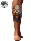 tatouage-ephemere-animaux-mollet-durable-style tatouage-ephemere-animaux-mollet-durable-style
