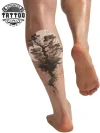 tatouage ephemere mollet arbre naturel durable