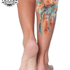 tatouage ephemere attrape reve pour mollet design unique tatouage ephemere attrape reve pour mollet design unique