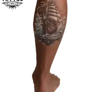 tatouage ephemere bateau maritime pour mollet tatouage ephemere bateau maritime pour mollet
