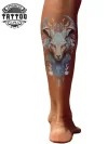 tatouage mollet ephemere belier design unique audacieux tatouage mollet ephemere belier design unique audacieux