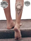 tatouage-ephemere-crane-mollet tatouage-ephemere-crane-mollet