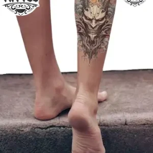 tatouage-ephemere-diable-mollet-style-satanique-durable tatouage-ephemere-diable-mollet-style-satanique-durable