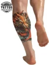 tatouage-mollet-dragon-ephemere-resistant-realiste tatouage-mollet-dragon-ephemere-resistant-realiste