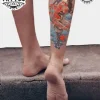 tatouage-ephemere-mollet-femme-design-elegant-temporaire-jambes-tendance tatouage-ephemere-mollet-femme-design-elegant-temporaire-jambes-tendance